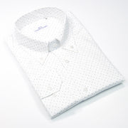 Camicia bianca slim collo button down 4383